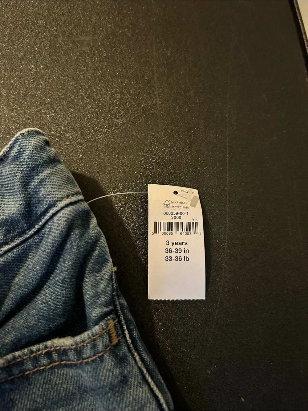 NWT - GAP Baby 3 Years '90s Loose Denim Medium Wash Jeans $40